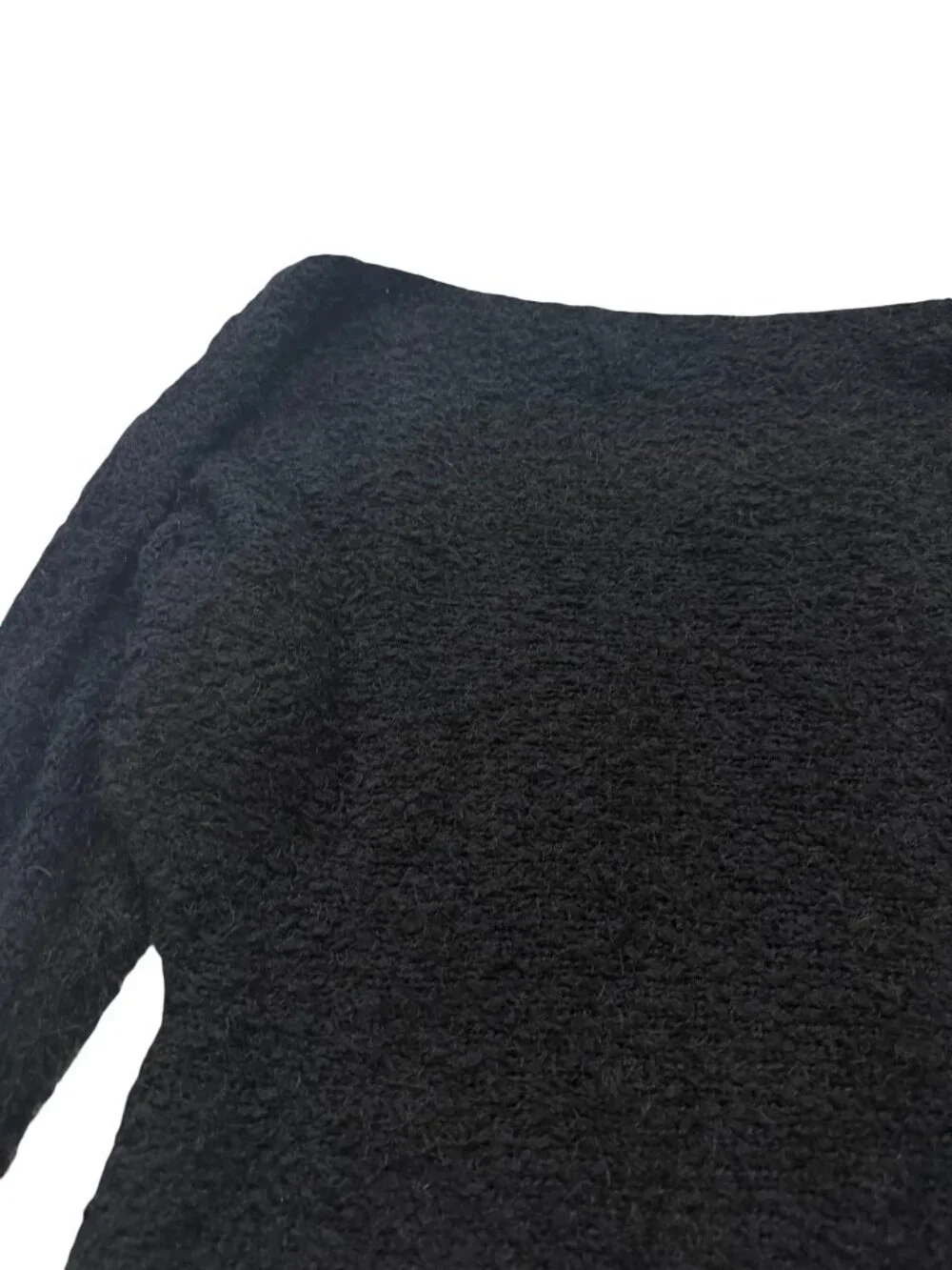 Maurices Black Boucle Boat Neck Dolman Sleeve Pullover Sweater Off Small Women's